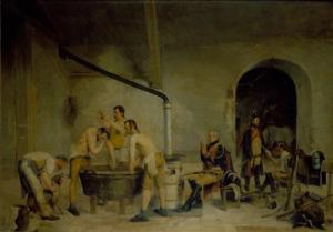 D'ACOSTA Henry J.L. Walker,SOLDIERS AFTER TRAINING IN AN INTERIOR,1887,William Doyle 2006-02-08