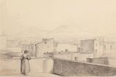 D'ALBERT HONORÉ 1802-1867,Vue d'Ischia et du cap Micene,1841,Aguttes FR 2019-06-13
