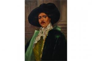 D AMBROSSI Alfred 1900-1900,Portrait of a Man dressed in a Green Costume,John Nicholson 2015-05-01