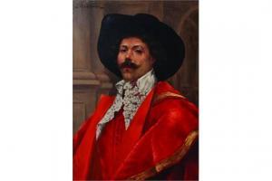 D AMBROSSI Alfred 1900-1900,Portrait of a Man dressed in a Red Costume,John Nicholson GB 2015-05-01