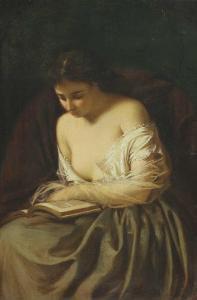 D'ANCONA VITO 1825-1884,A young woman reading,Sworders GB 2023-09-26