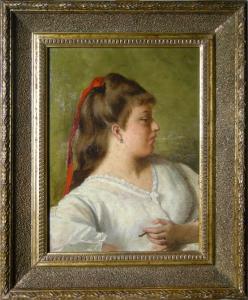 D'ANCONA VITO 1825-1884,Giovane donna che fuma (studio),1878,Bertolami Fine Arts IT 2022-06-09