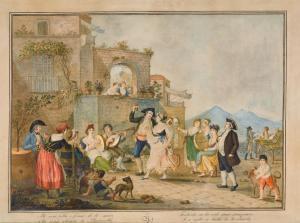 d'ANNA Alessandro 1746-1810,A couple dancing the Tarantella surrounded by musi,Sotheby's 2021-10-19