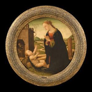 D'ANTONIO Biagio 1446-1516,Madonna in adorazione del Bambino,Meeting Art IT 2023-05-06