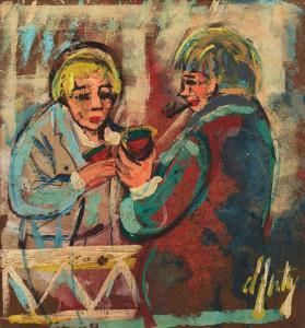 D'ANTY Henry Maurice 1910-1998,Couple au café,AuctionArt - Rémy Le Fur & Associés FR 2023-12-12