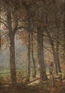 d'ARGENT Yan 1824-1899,Balade en forêt,Ader FR 2018-05-04
