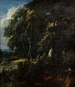 D'ARTHOIS Jacques 1613-1686,Paysage de la forêt de Soignes,Daguerre FR 2024-03-22