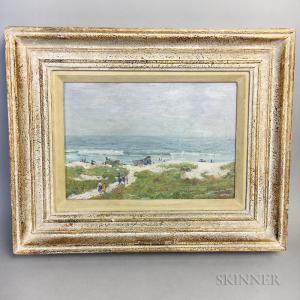 D'ASCENZO Nicola 1871-1954,Shore with Strolling Figures,Skinner US 2018-11-29