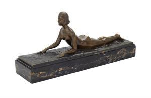 D'ASTE Joseph 1881-1945,Recumbent Nude,New Orleans Auction US 2023-03-25