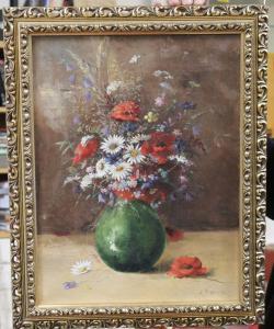 d'AUBEPINE Marcel J. Gingembre 1843-1893,Still life of flowers in a vase,Dreweatts GB 2014-09-04