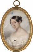 d'AUBIGNY Amélie, née d'Autel 1795-1861,Bildnis einer jungen Frau in schulterfreie,Galerie Bassenge 2020-06-03