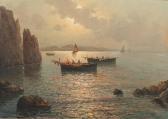 D'AURIA Vincenzo 1872-1939,Fishing boats off the coast at Capri,Bonhams GB 2010-06-09