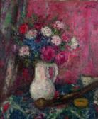 D'ESPAGNAT Georges 1870-1950,Bouquet de fleurs,Mercier & Cie FR 2012-02-12