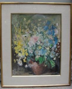 D ESPARBES Jean 1898-1968,Bouquet de fleurs,Binoche et Giquello FR 2016-02-05