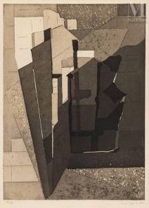 D ESPIC Christian 1901-1978,Composition abstraite,1959,Millon & Associés FR 2024-09-27