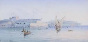 D'ESPOSITO 1800-1900,Views of Valletta, Malta, from the sea,Canterbury Auction GB 2020-10-03