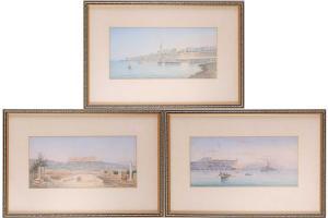 D ESPOSITO Vincenzo 1886-1946,views of Valetta in Malta,1918,Dawson's Auctioneers GB 2022-03-31