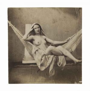 d'OLIVIER Louis Camille 1827-1870,Nude in Hammock,Christie's GB 2015-03-31