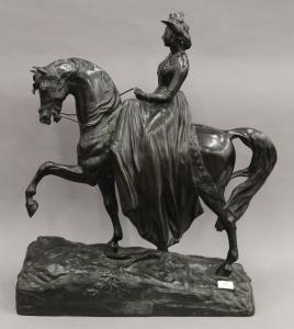 d'ORSAY Alfred, Comte 1801-1852,equestrian figure of the young Que,1848,Rowley Fine Art Auctioneers 2021-05-08