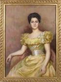 d'OTÉMAR Edouard Modérat 1800-1900,Portrait d'élégante,1889,Lafon FR 2010-05-28