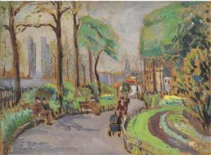 D'OYLEY Mabel,Embankment Garden; with a collection of six furthe,20th Century,Christie's 2005-04-13