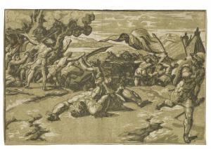 da CARPI Ugo 1450-1523,David and Goliath chiaroscuro,Christie's GB 2023-01-24