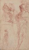 DA CORTONA Pietro 1596-1669,Study of a Roman general with two subsidiary compo,Christie's 2013-01-31