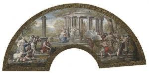 DA CORTONA Pietro 1596-1669,The Sacrifice to Diana: design for a fan,Christie's GB 2007-10-31