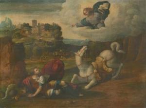 da GAROFALO Benvenuto Tisi 1481-1559,The Conversion of Saint Paul,1481,Christie's GB 2007-04-19