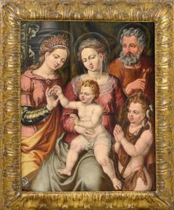DA IMOLA Innocenzo,Sacra Famiglia con san Giovannino e matrimonio mis,Meeting Art 2021-05-19