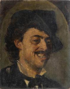 da MOLIN Oreste 1856-1921,Ritratto di uomo sorridente,1876,Bertolami Fine Arts IT 2023-06-23