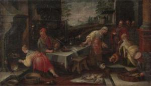 da Ponte Jacopo 1510-1592,Christus im Haus von Maria, Marta und Laza,Schmidt Kunstauktionen Dresden 2012-06-09