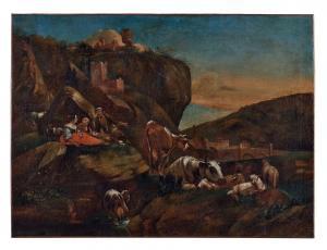 DA PONTE Jacopo 1510-1592,Les anges adorant et servant la sainte famille...,Neret-Minet 2025-04-10