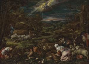 da Ponte Jacopo 1510-1592,The angel appearing to the shepherds,Christie's GB 2023-07-07