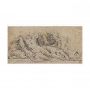 da PONTORMO Jacopo Carucci 1494-1556,Un amas d'hommes nus allongés,Cornette de Saint Cyr 2023-06-22