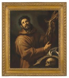 DA REGGIO Luca 1605-1654,Saint Francis in ecstasy,Christie's GB 2020-10-07