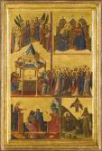DA RIMINI Giovanni 1292-1309,LEFT WING OF A DIPTYCH WITH EPISODES FROM THE LIVE,Sotheby's 2014-07-09