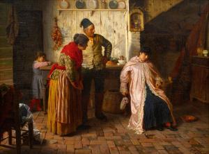 da RIOS Luigi 1844-1892,Return from the Masquerade,Hindman US 2021-05-03