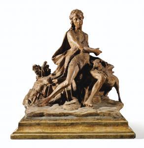 DA ROVEZZANO Benedetto 1474-1554,Saint Jean-Baptiste assis sur un rocher,Sotheby's GB 2016-06-16
