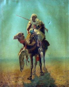 da RUBELLI Egidio,ARAB SOLDIER RIDING A CAMEL,1884,Keys GB 2013-07-12