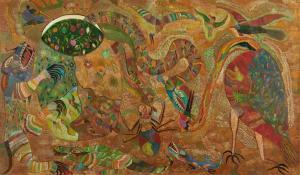 DA SILVA Francisco 1910-1985,Serpente da serra luminosa,1966,Sotheby's GB 2023-11-14