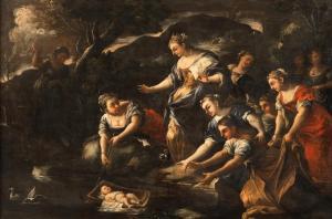 da SIMONELLI Giuseppe Giordano 1650-1710,The Finding of Moses,Palais Dorotheum AT 2022-11-10