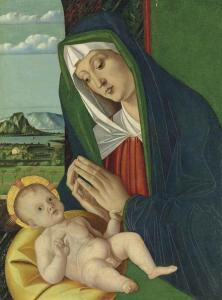 da VALENZA Jacopo 1460-1510,The Madonna and Child with a landscape beyond,Christie's GB 2016-12-09