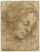 DA VINCI Leonardo,Portrait of a young woman in half profile to the r,Galerie Koller 2017-03-31