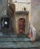 DABAT Alfred 1869-1935,DANS LES RUES DE LA CASBAH D',1897,Saint Germain en Laye encheres-F. Laurent 2011-03-20