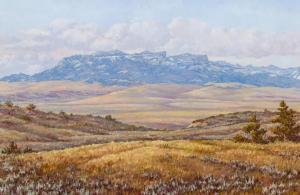 DABICH George 1922-2013,Western Landscape,1965,Shannon's US 2023-06-22