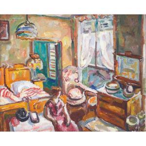 DABIT Eugène 1878-1936,ROTTERDAM, LA CHAMBRE,1926,Waddington's CA 2025-03-27