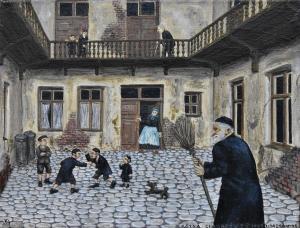 DABROWSKA Halina 1927,Bójka chłopców żydowskich,1993,Desa Dom Auckcyjny PL 2022-05-14