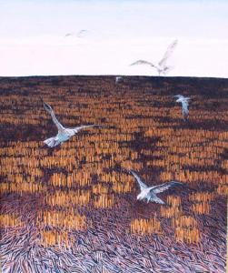 DACK RICHARD,Dusk - a corn field with seagulls,Moore Allen & Innocent GB 2013-10-25