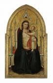 DADDI Bernardo 1310-1348,The Madonna and Child enthroned,Christie's GB 2012-01-25